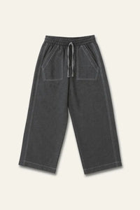 Boys’ Wide-Leg Cotton Blend Pants