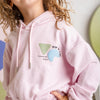 Girl's Hooded Crop Sweatshirt
